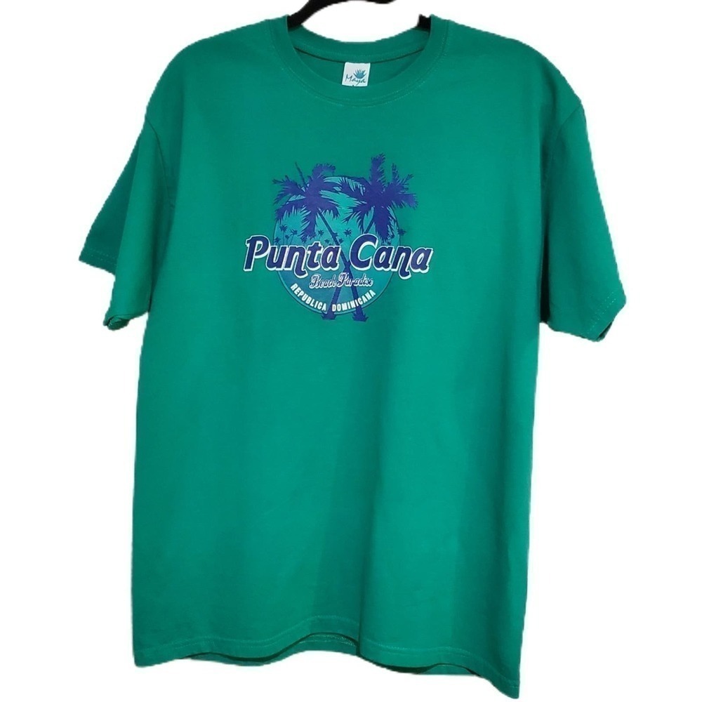 Women's Large Punta Cana Dominican Republic Graphic Logo Tee Destination‎
